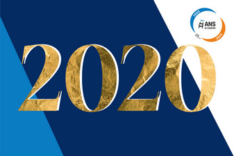 Liczba 2020, logo 25-lecia ANS w Lesznie.