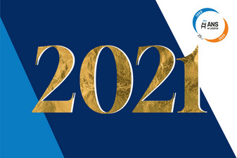 Liczba 2021, logo 25-lecia ANS w Lesznie.